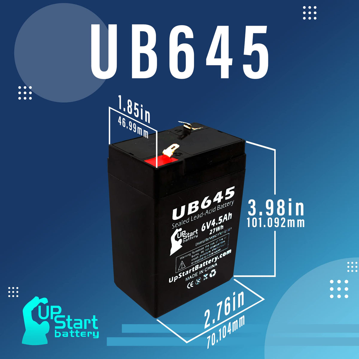 6V 4.5Ah Replacement Battery Z271