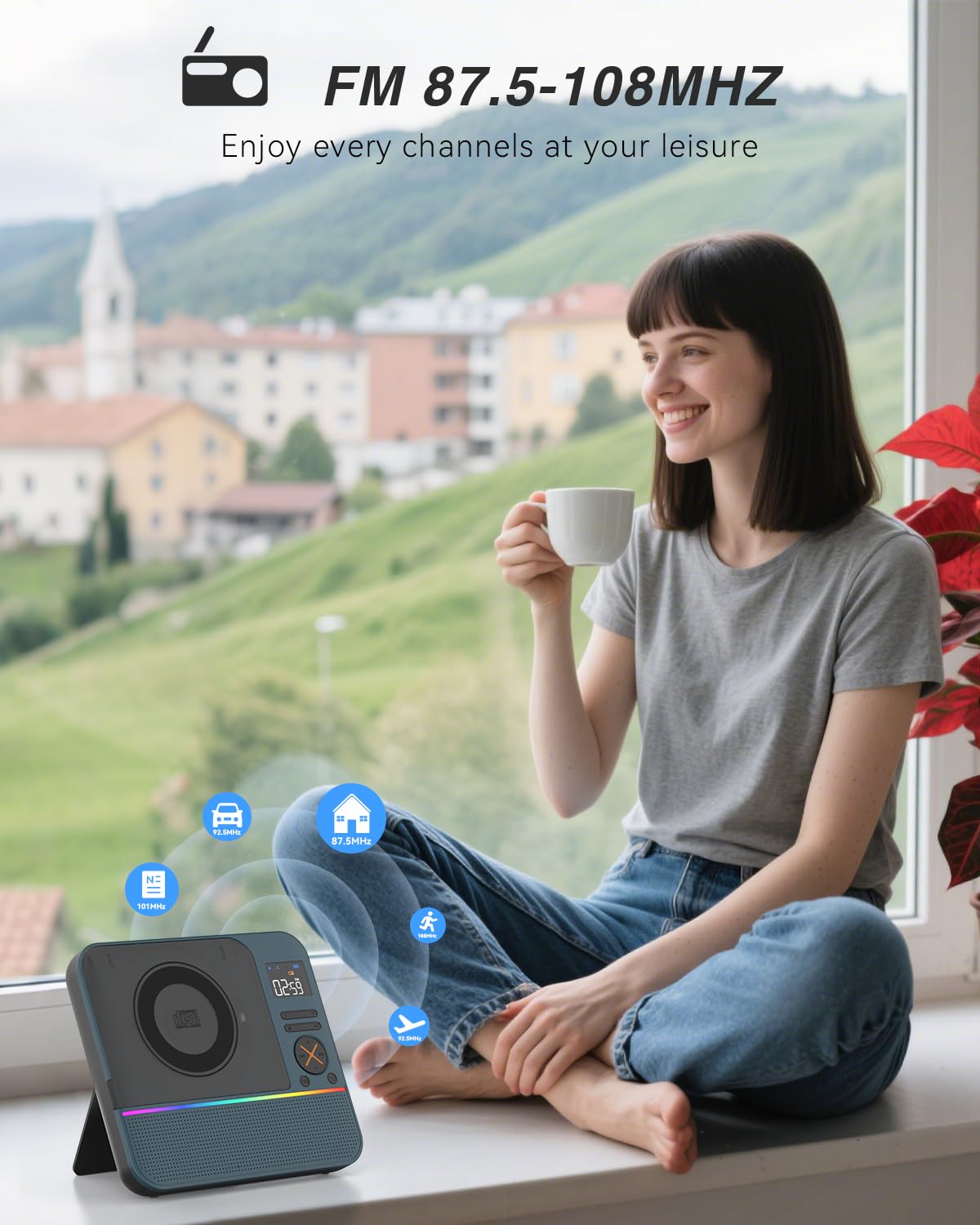 Portable CD Player with Bluetooth R867