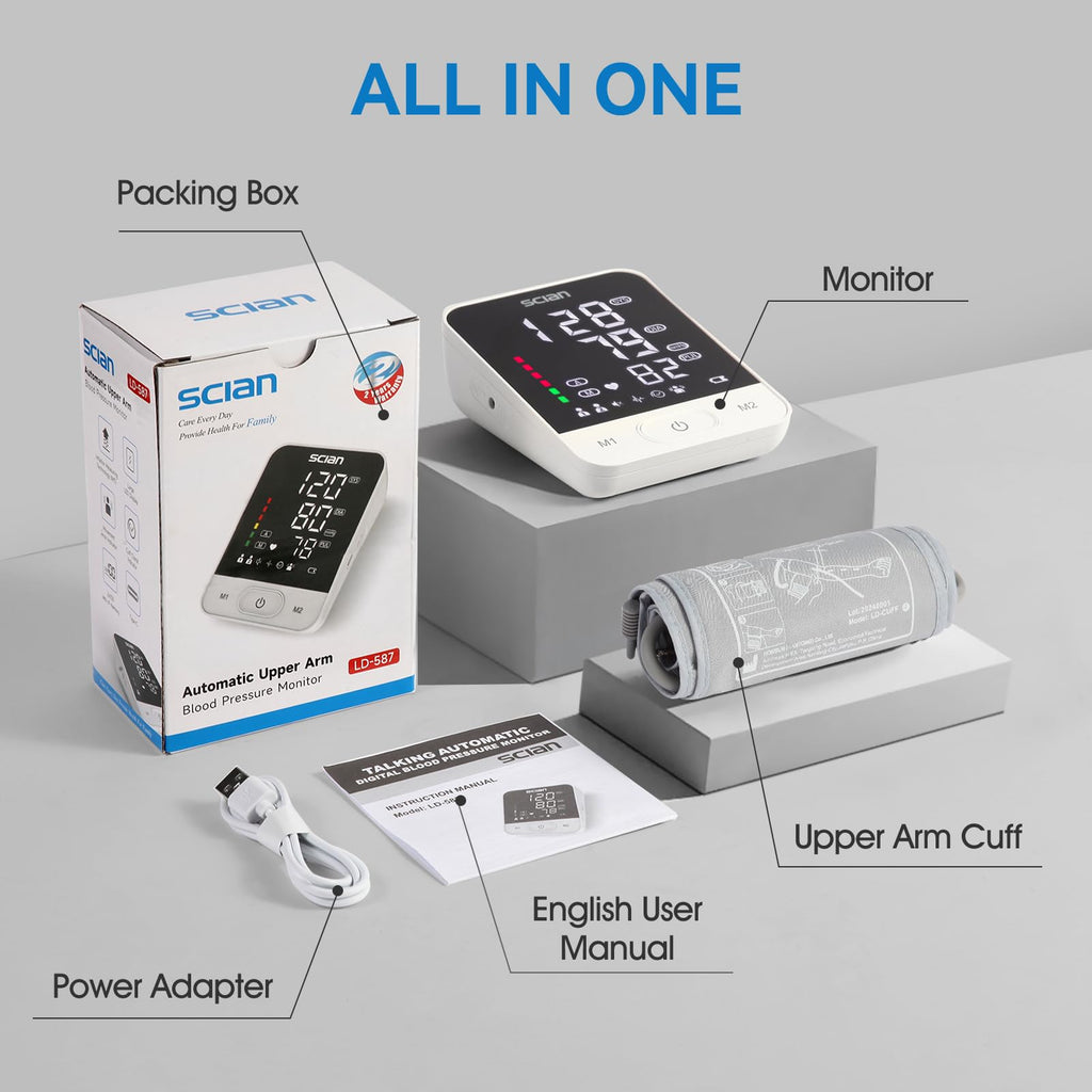 Automatic Blood Pressure Monitor Arm Cuff with LED Display V98306