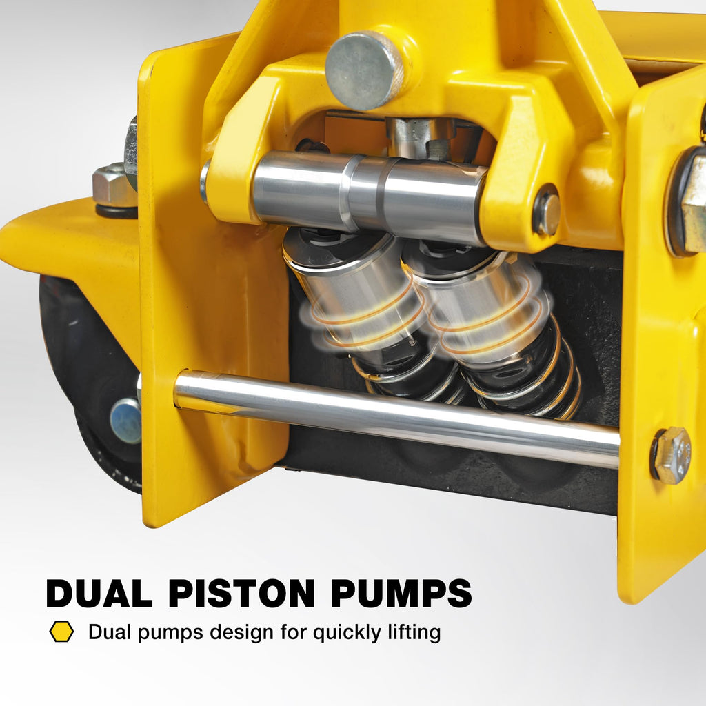 3 Ton Low Profile Hydraulic Floor Jack with Jack Stands M5691