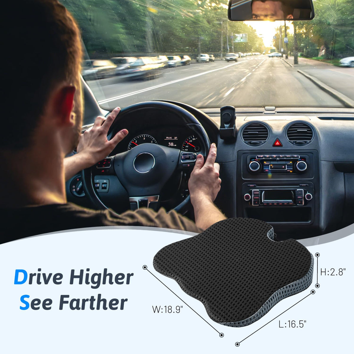 Wedge Car Seat Cushion Y601136