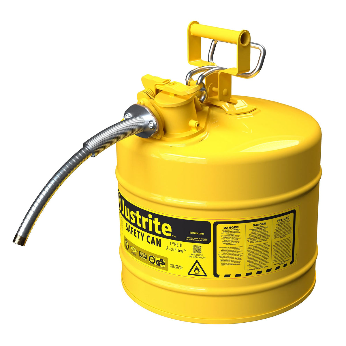 Yellow Galvanized Steel Diesel Fuel Can B300