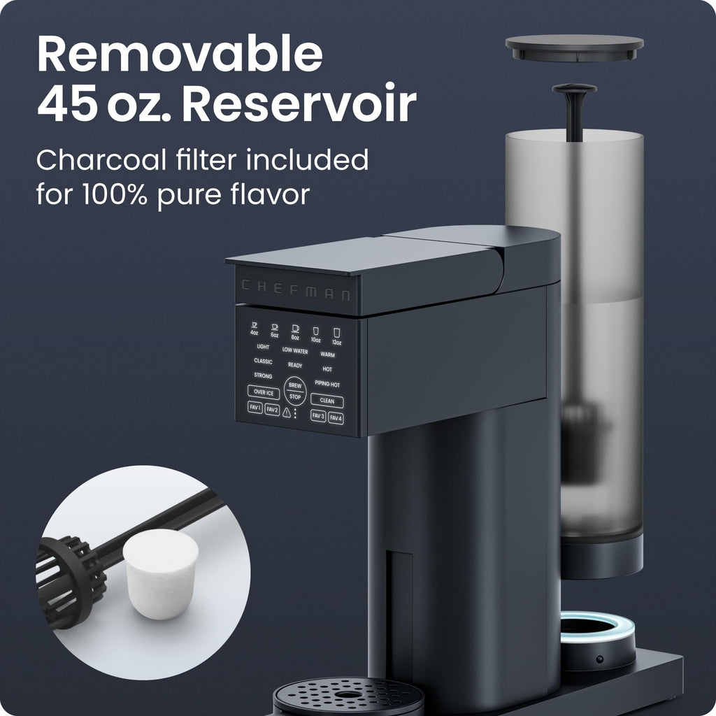 Single Serve Coffee Maker with Brew Strength Settings, 45 oz Removable Water Reservoir K85838