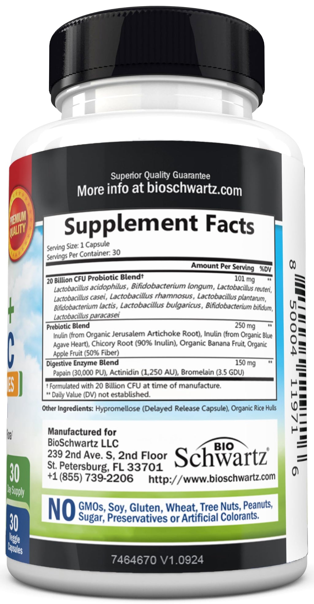 Prebiotics & Probiotics 30 Capsules H68265
