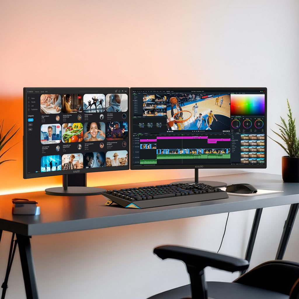 24" Curved 75Hz Computer Monitor 2-Pack R736