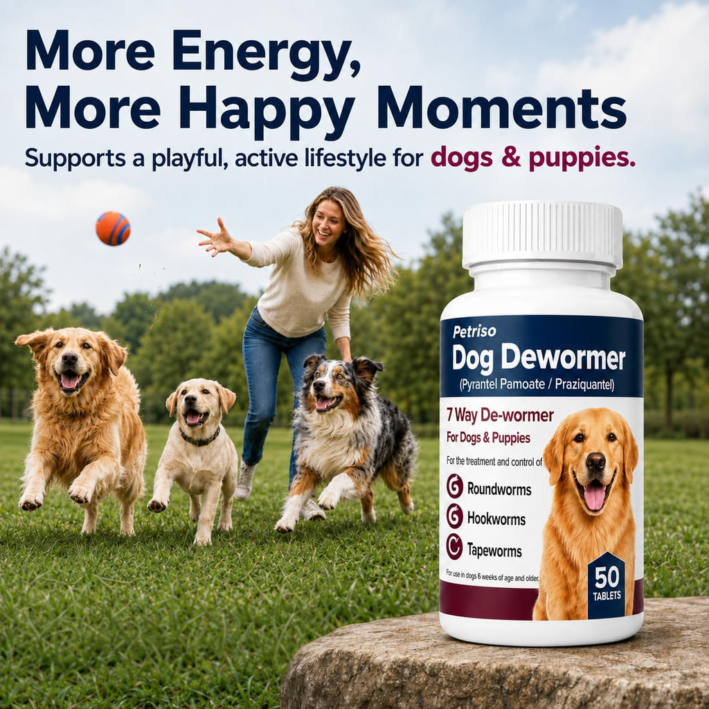Dewormer for Dogs, 50 Tablets J549831