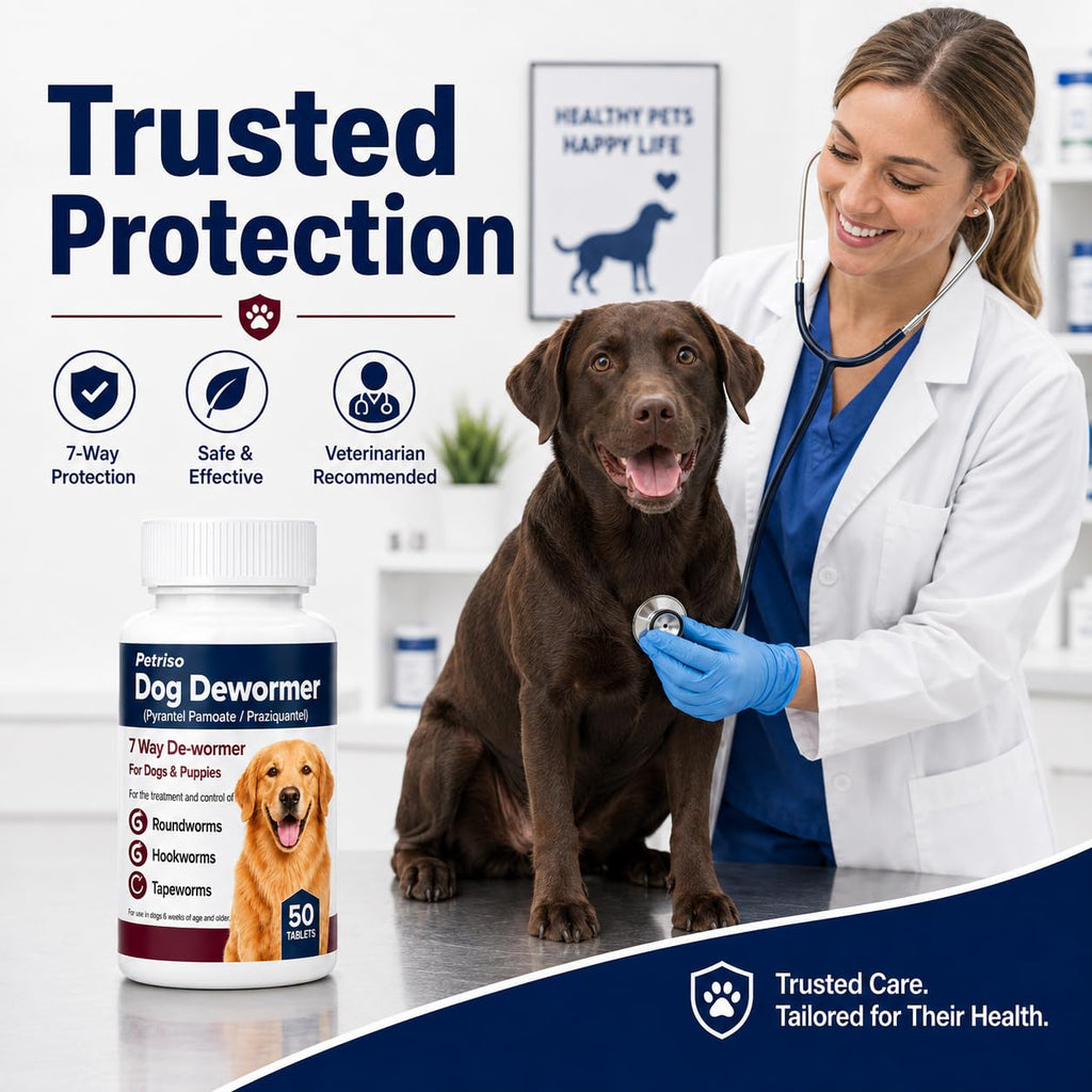 Dewormer for Dogs, 50 Tablets J549831