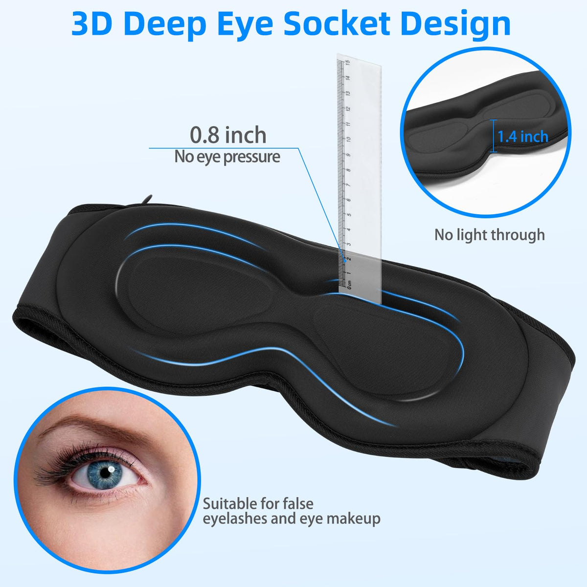 Adjustable Bluetooth 3D Sleep Mask H260616