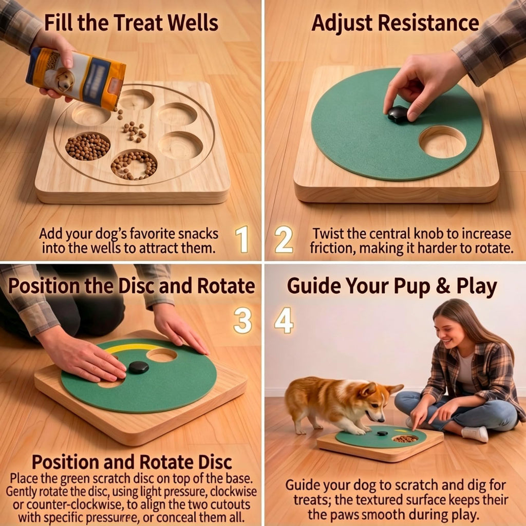 Dog Nail Scratch Board with Treat Box N746