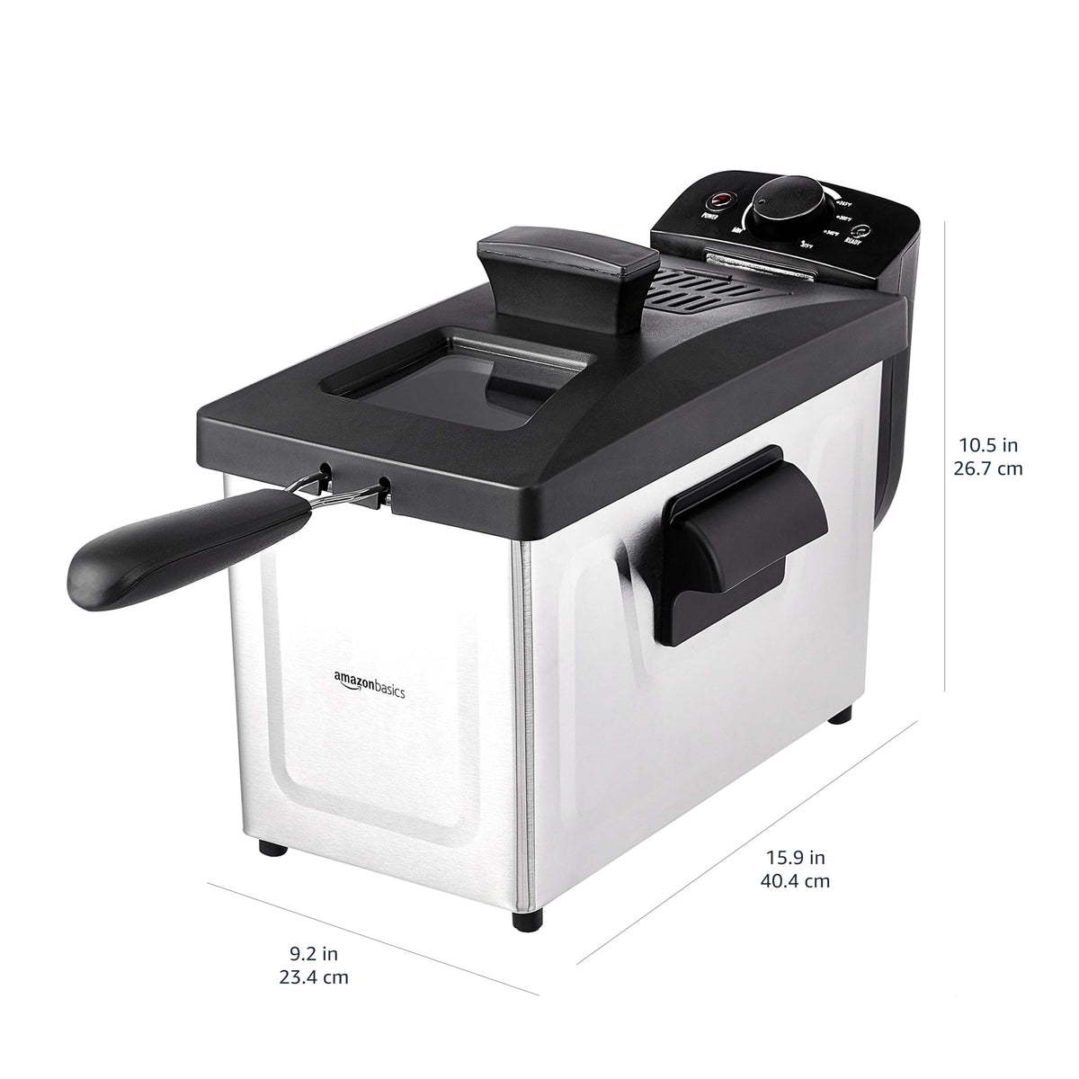 3.2-Qt Electric Deep Fryer with Adjustable Temperature Control R8325