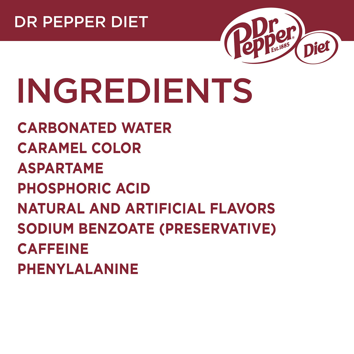 Diet Dr Pepper Soda 7.5 fl oz 10 pack F757