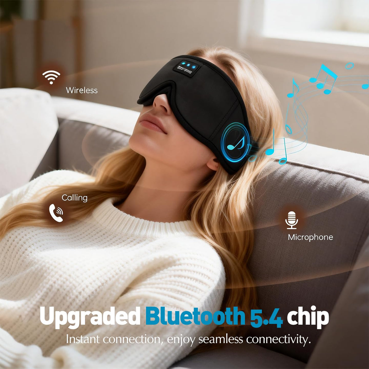 Bluetooth Sleep Mask with Headphones R129511