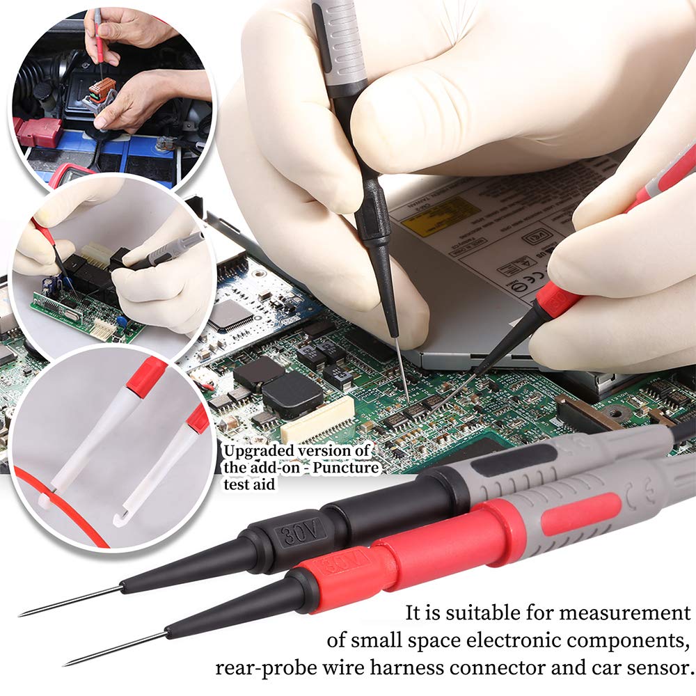 25-Piece Multimeter Leads Kit with Probes, Alligator Clips, Test Hooks and Back Probe Pins P93240