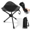 18"×14.5" Aluminum Alloy Folding Camping Stool, Black Y558681