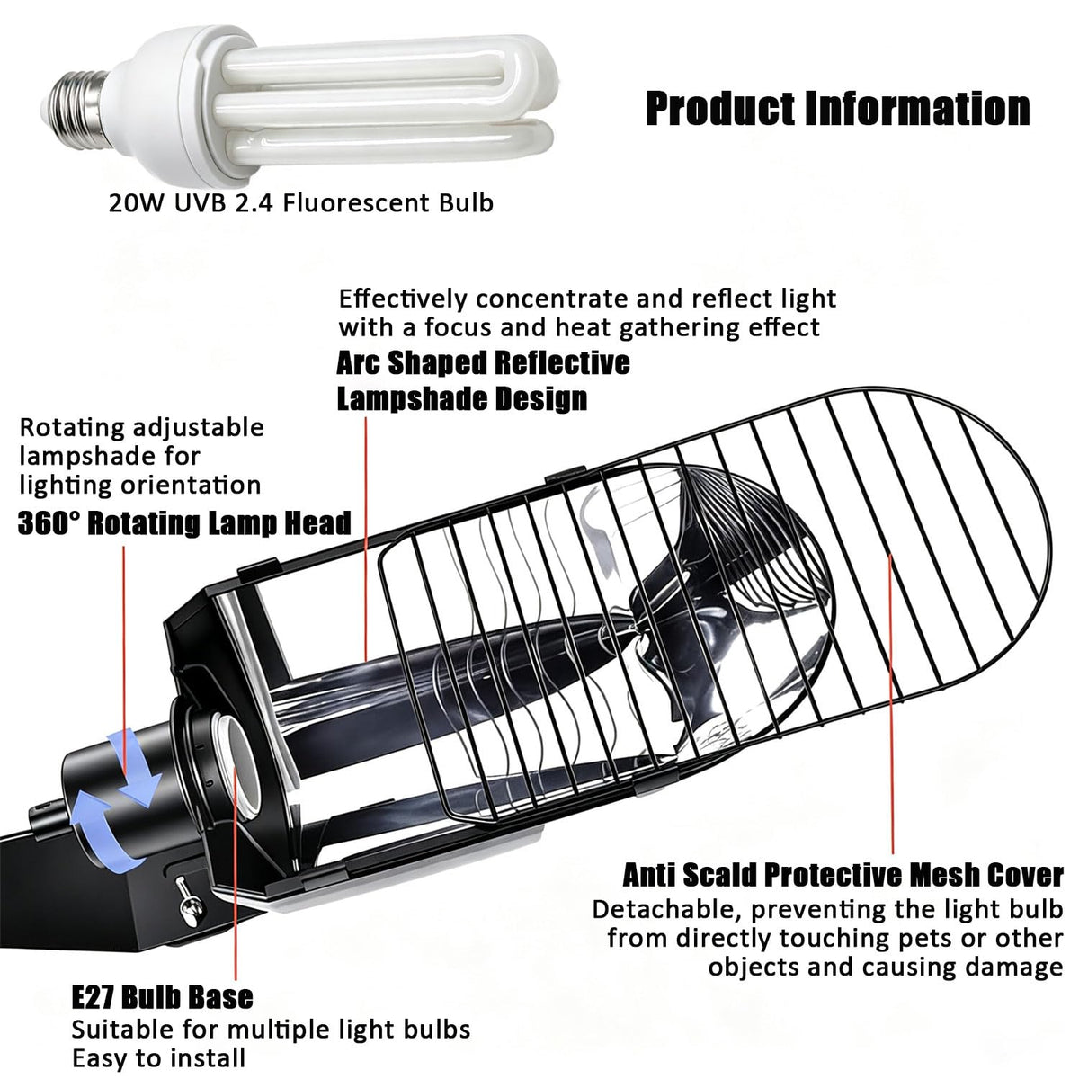 Bird Cage Light Fixture Combo Kit with Bulb B786
