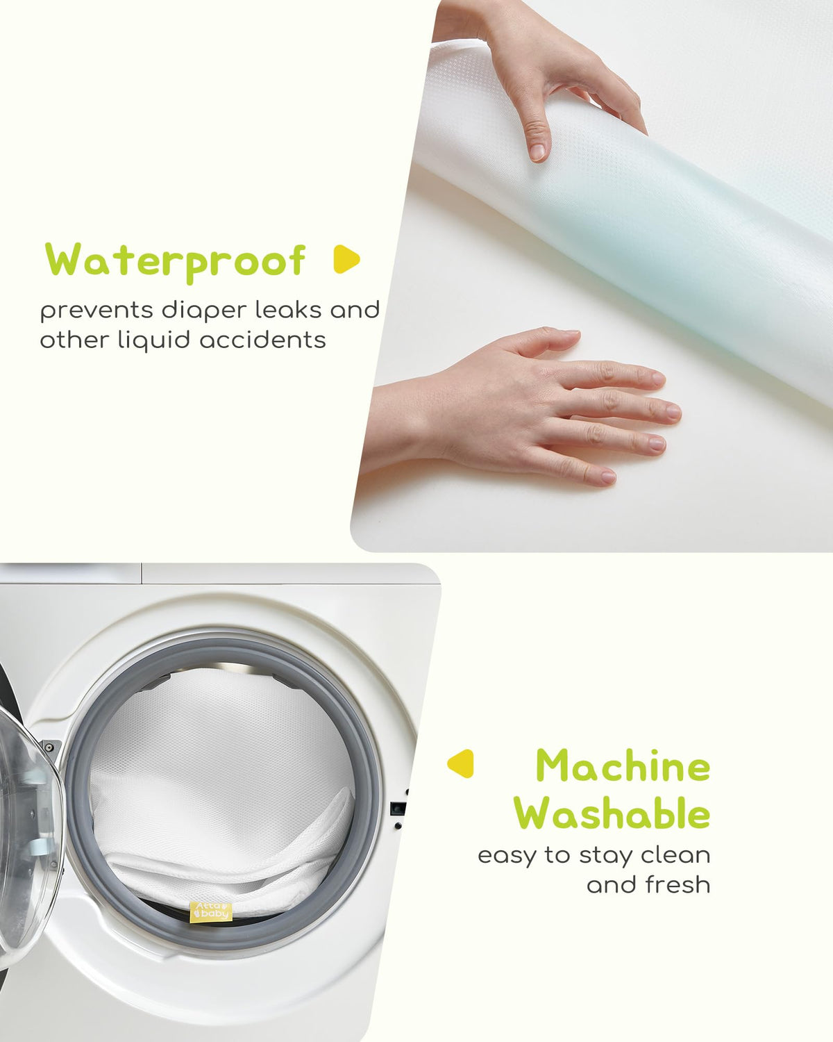 Breathable Standard Full Size Crib Mattress with Waterproof Machine Washable Cover S270