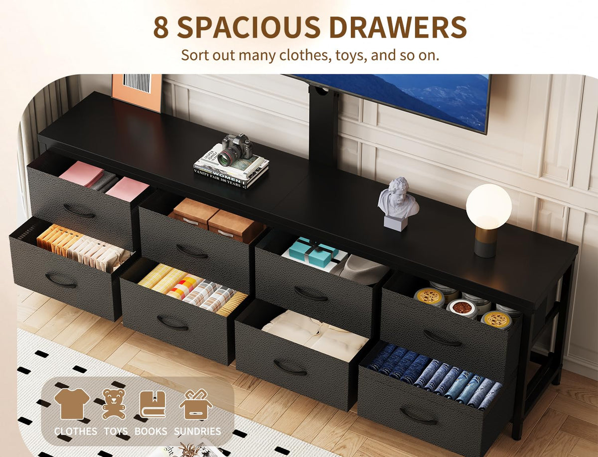 Dresser TV Stand with 8 Drawers D3844