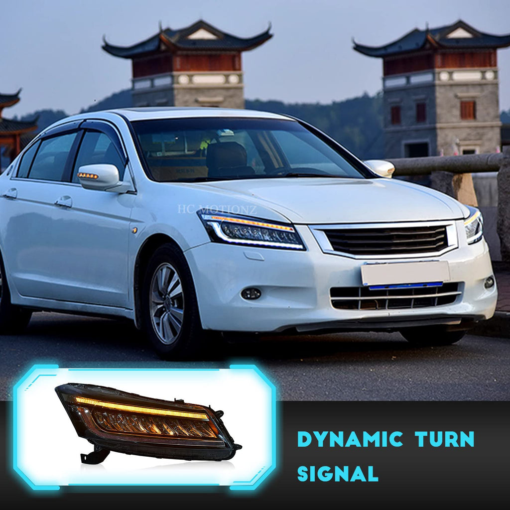 Headlights For Honda Accord 2008-2012, Driver and Passenger Side (Pair) W51208
