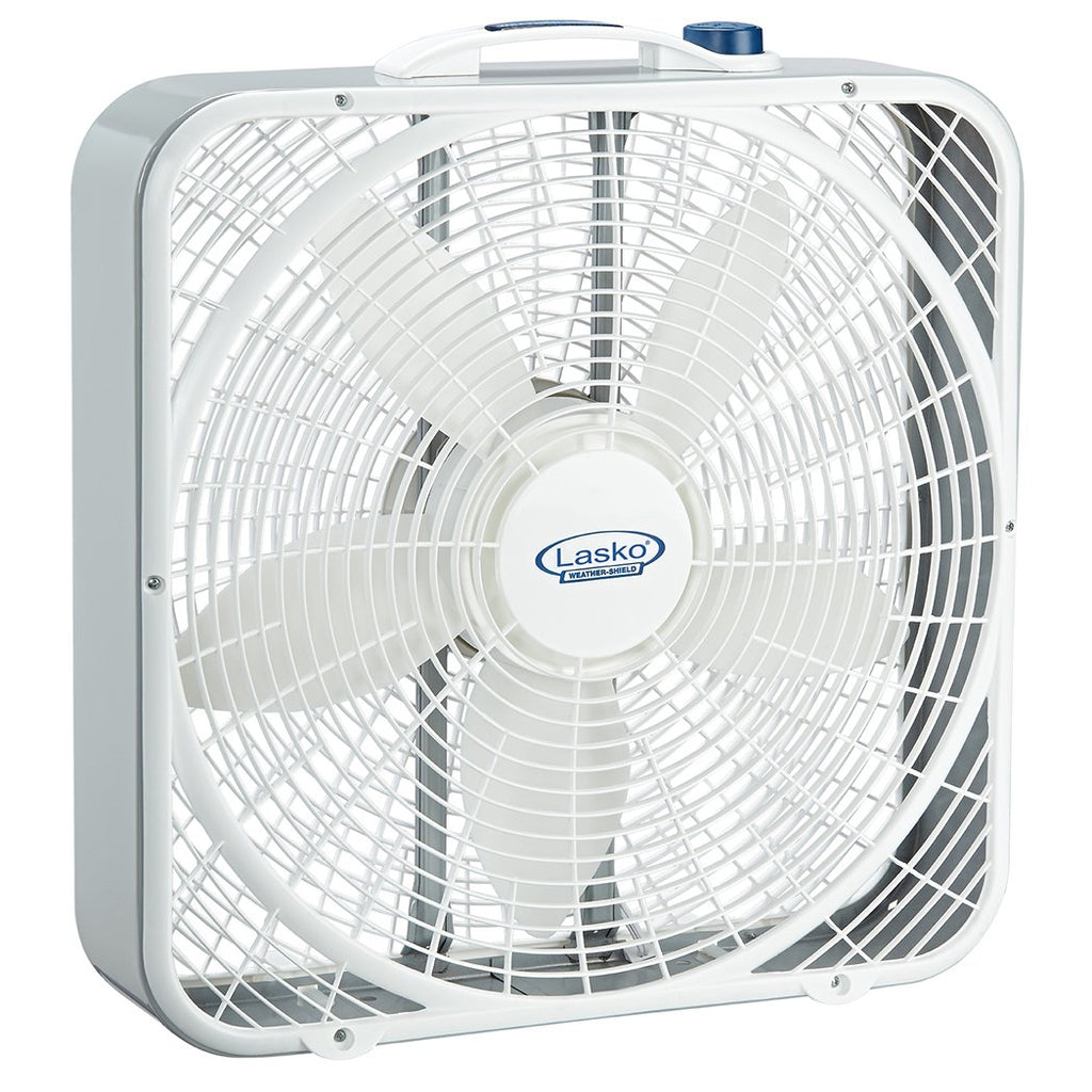 20 Inch 3 Speeds White Box Fan with Carry Handle M66998