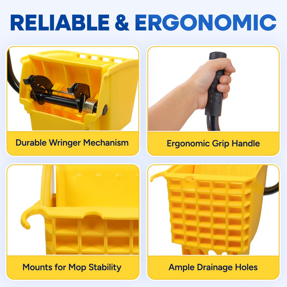 Yellow Side Press Mop Wringer U486348