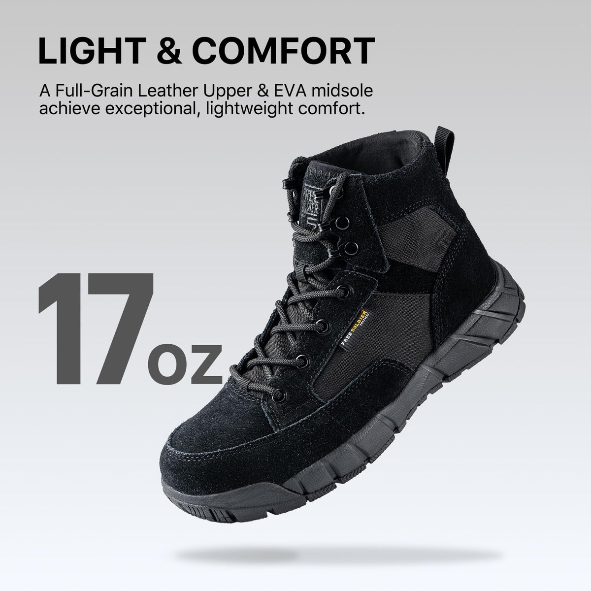 Men's 6 Inches Lightweight Waterproof Suede Leather Work Boots Q529628