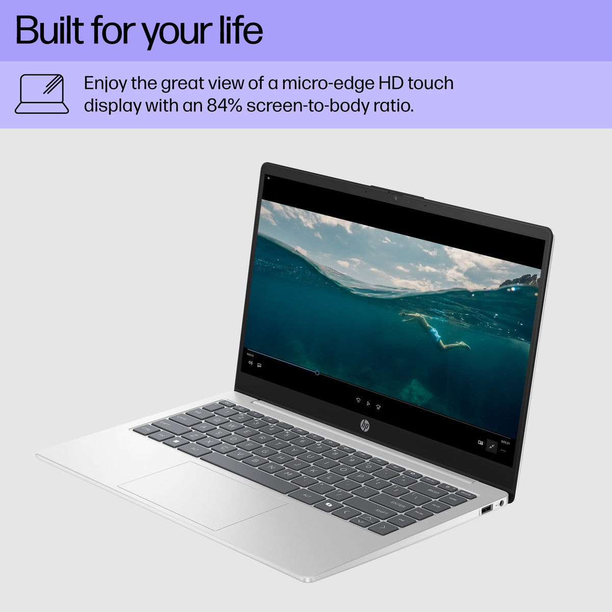 14 inch HD Touchscreen Laptop, AMD Ryzen 5, 8 GB RAM, 512 GB SSD, Windows 11 Home H7626