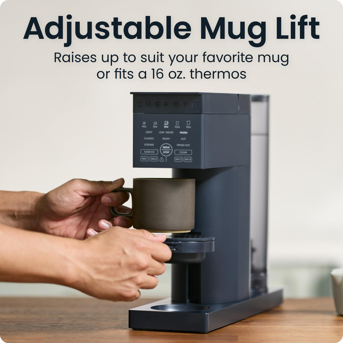 Single Serve Coffee Maker with Brew Strength Settings, 45 oz Removable Water Reservoir K85838