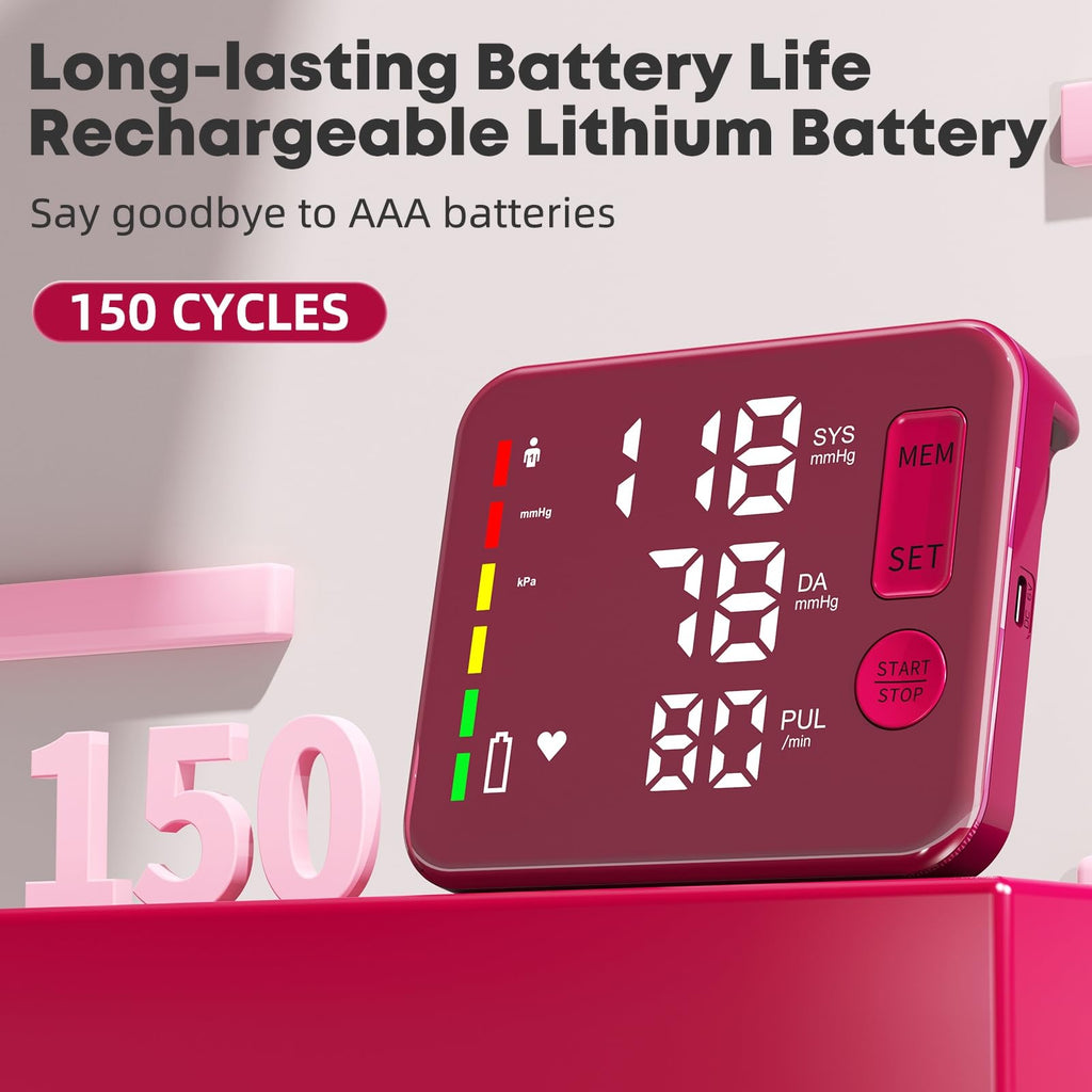 Blood Pressure Monitor Rechargeable Upper Arm E664722