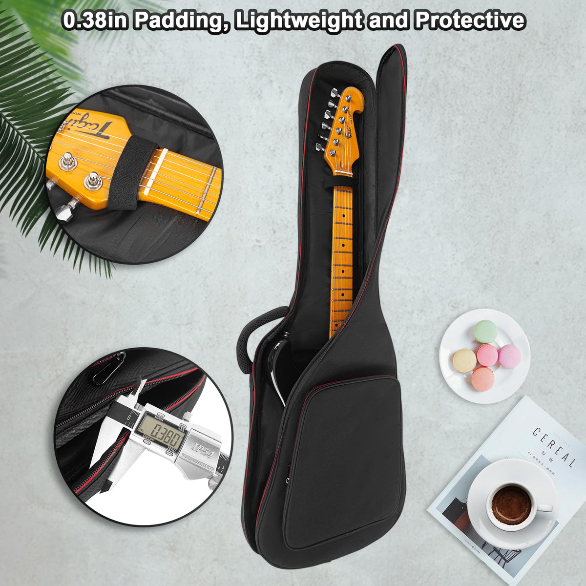 Black Padded Electric Guitar Bag K68014