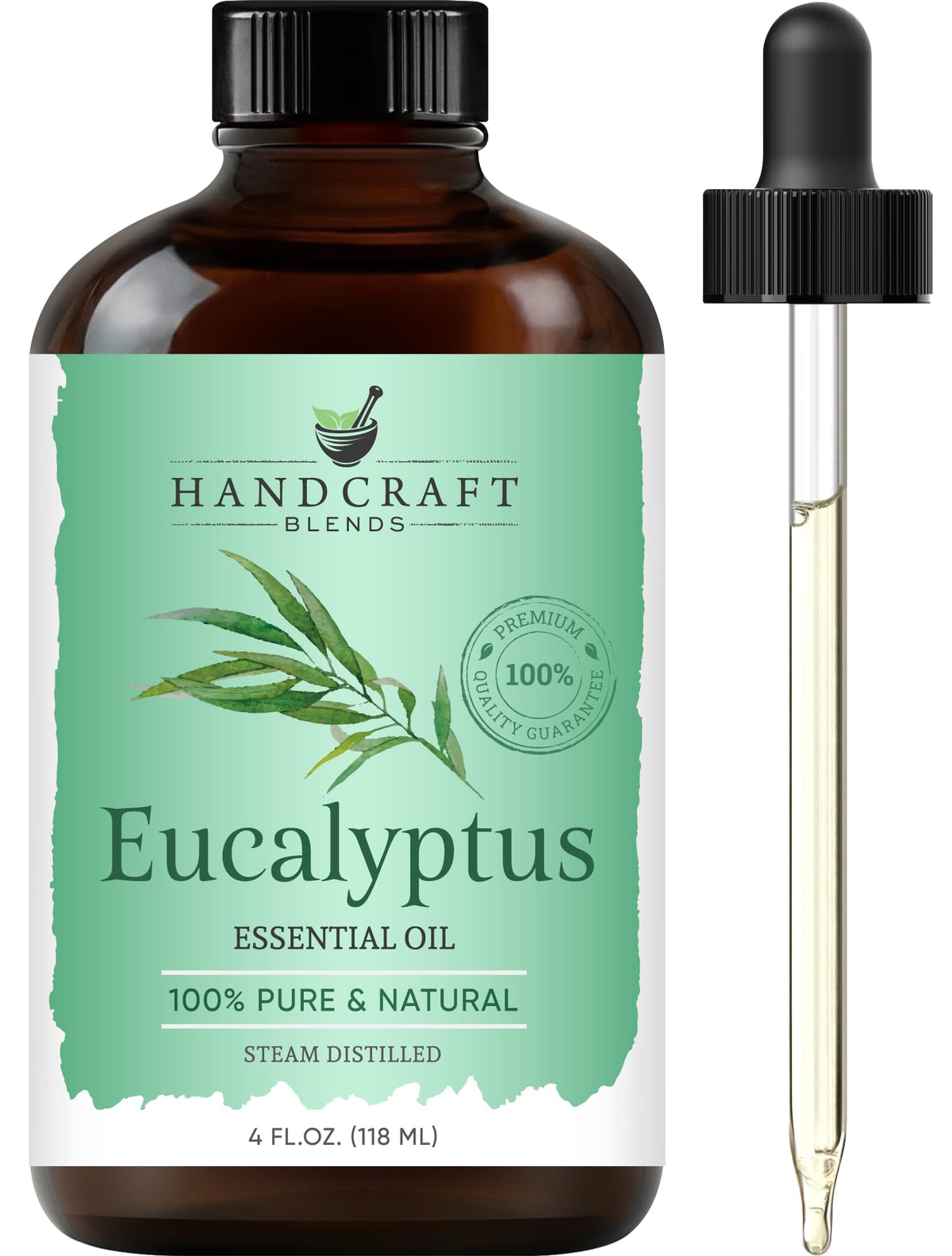 Lemongrass Peppermint Eucalyptus Lavender Essential Oil Set 4 Fl. Oz D271