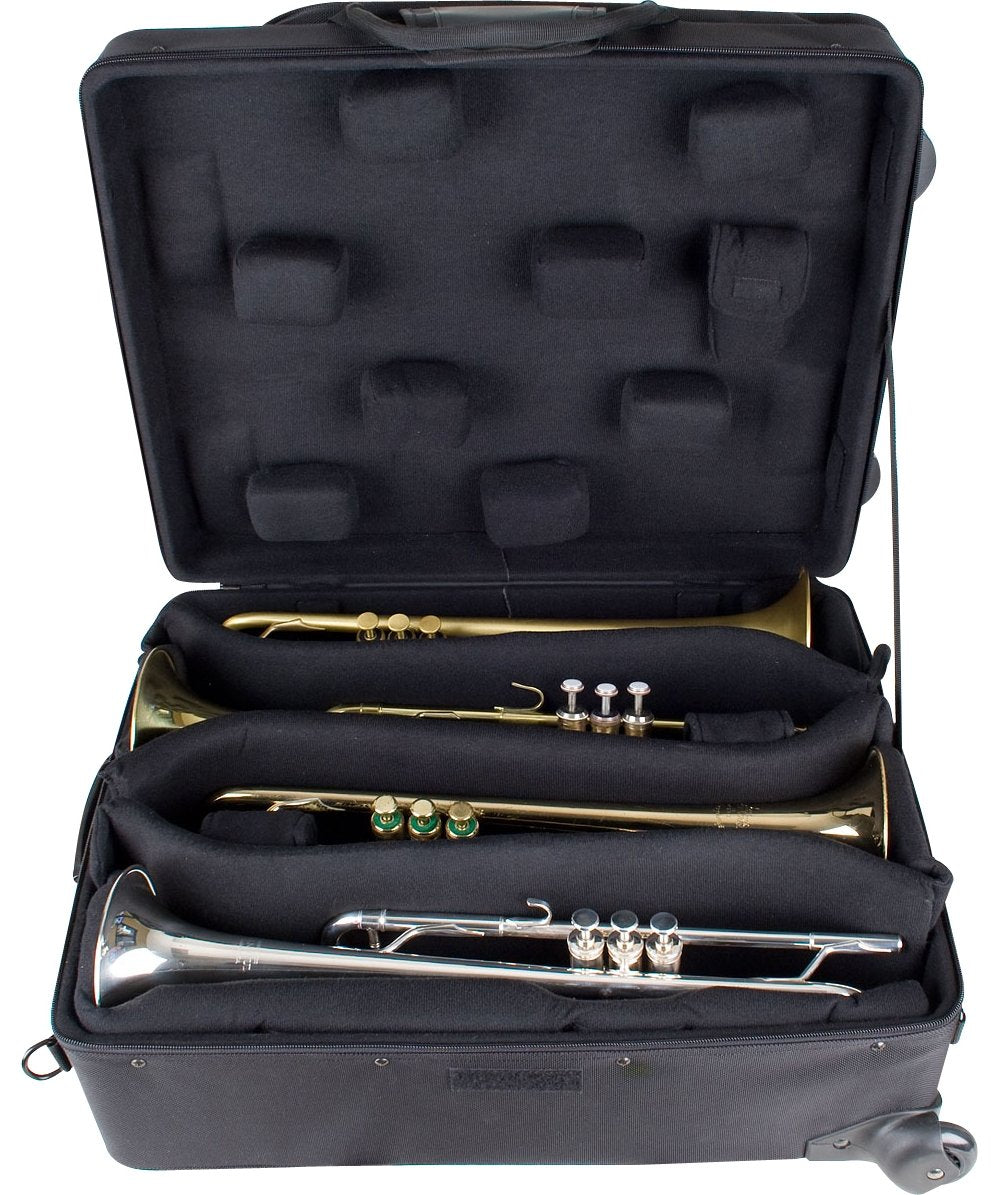 Black Trumpet Case with Wheels H41462
