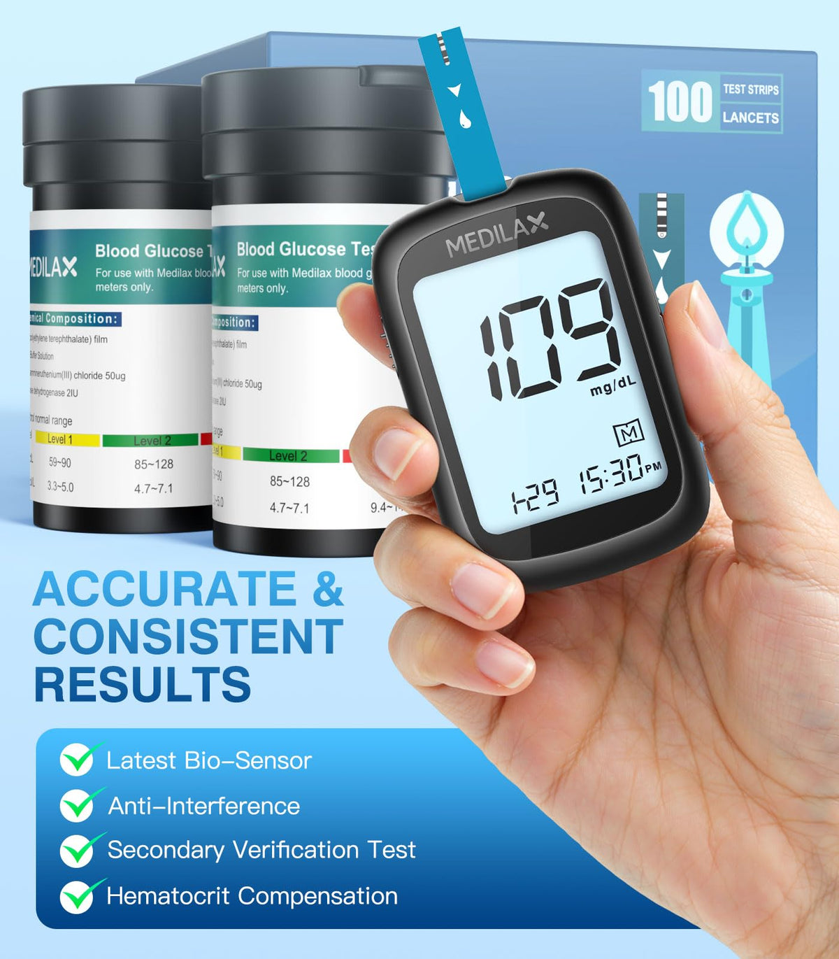 Blood Glucose Test Strips Q24161