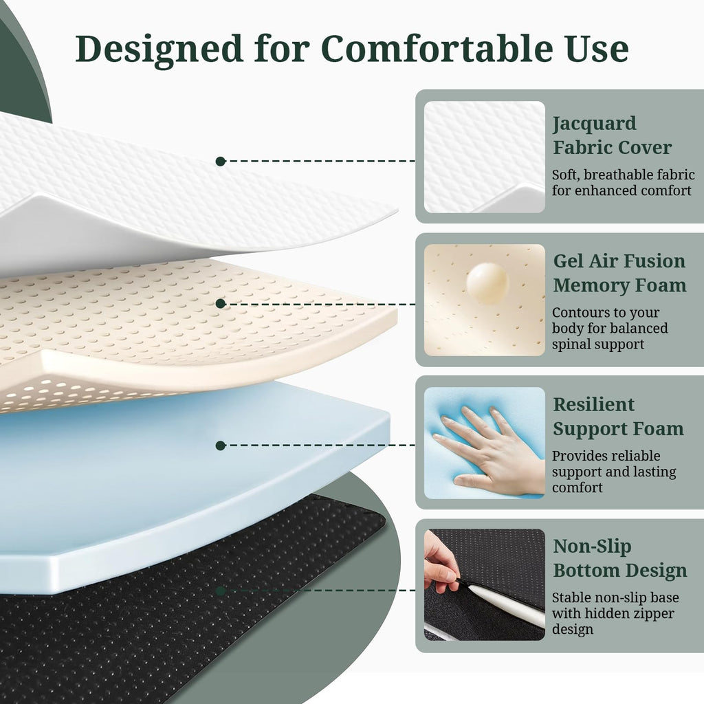 3 Inch Twin Tri-Fold Memory Foam Mattress F2876
