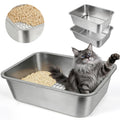 Stainless Steel Sifting Litter Box with Sifter J99951