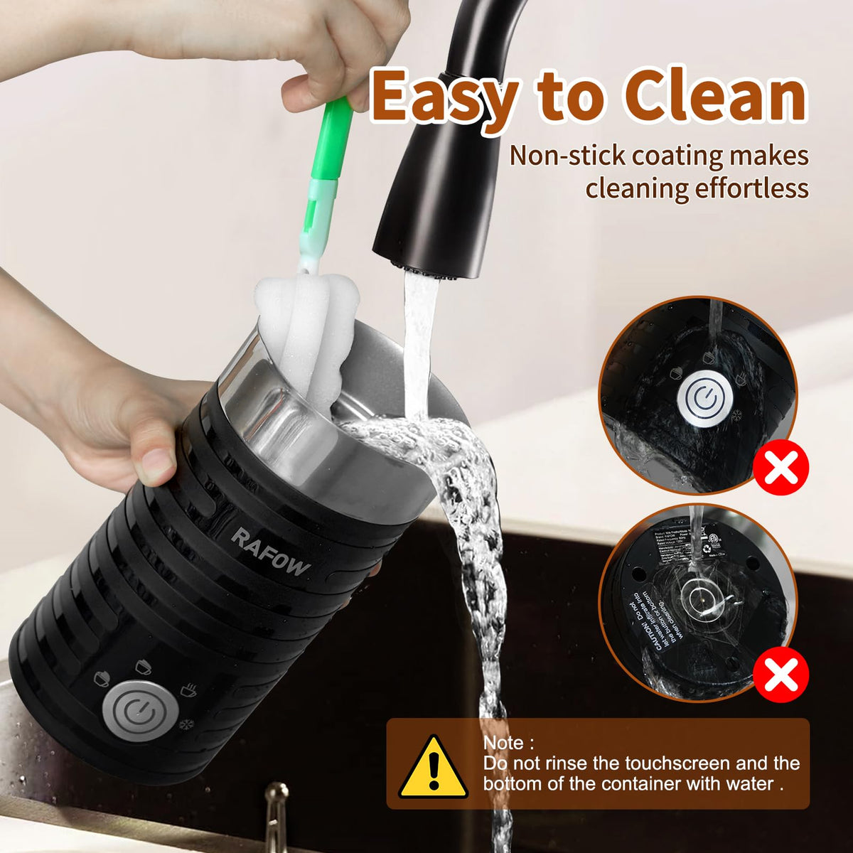 4 In 1 Electric Milk Frother Steamer 350ml Q763
