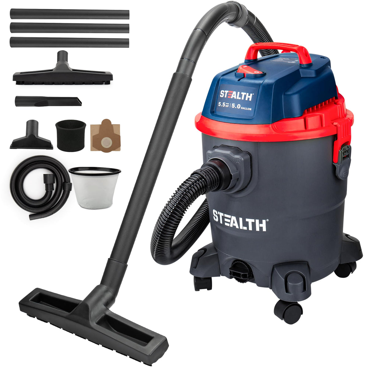 5 Gallon 5.5 Peak HP Wet/Dry Shop Vacuum with Blower Q266