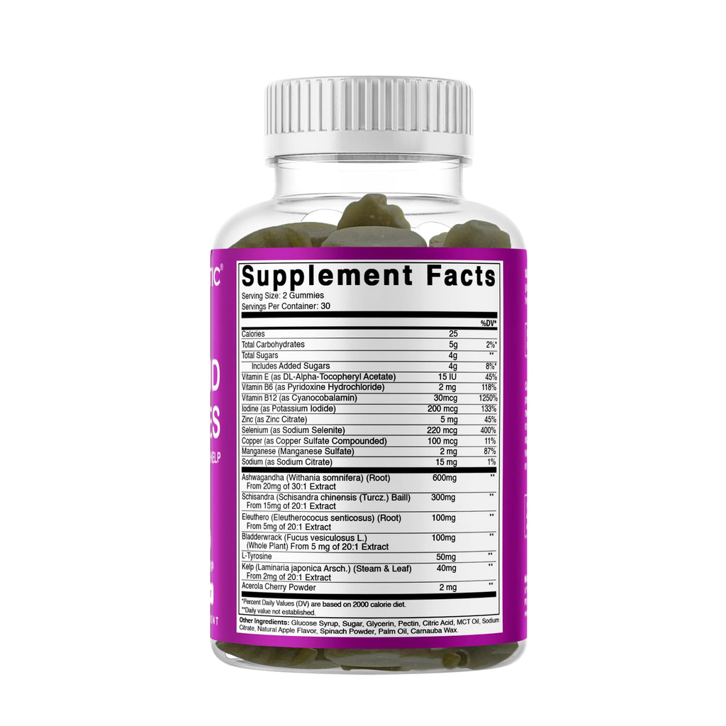 Thyroid Gummies with Iodine & Kelp, 60 Gummies A762367
