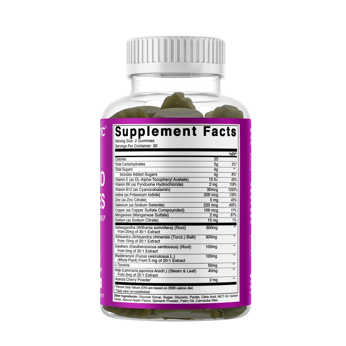 Thyroid Gummies with Iodine & Kelp, 60 Gummies A762367