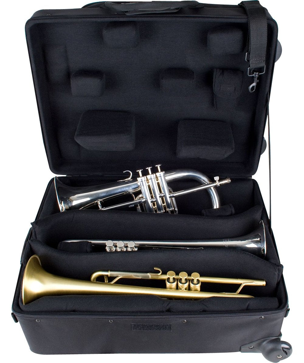 Black Trumpet Case with Wheels H41462