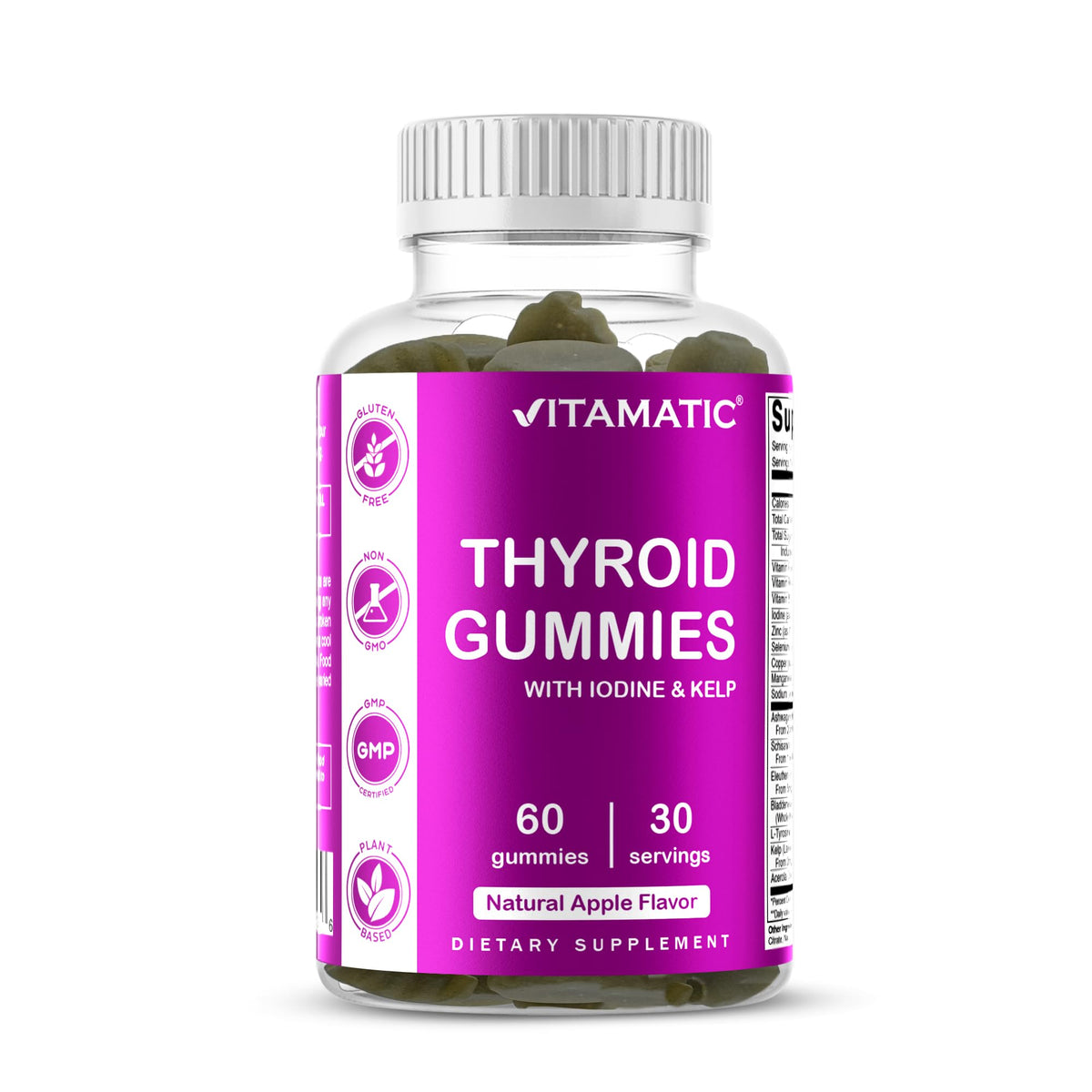 Thyroid Gummies with Iodine & Kelp, 60 Gummies A762367