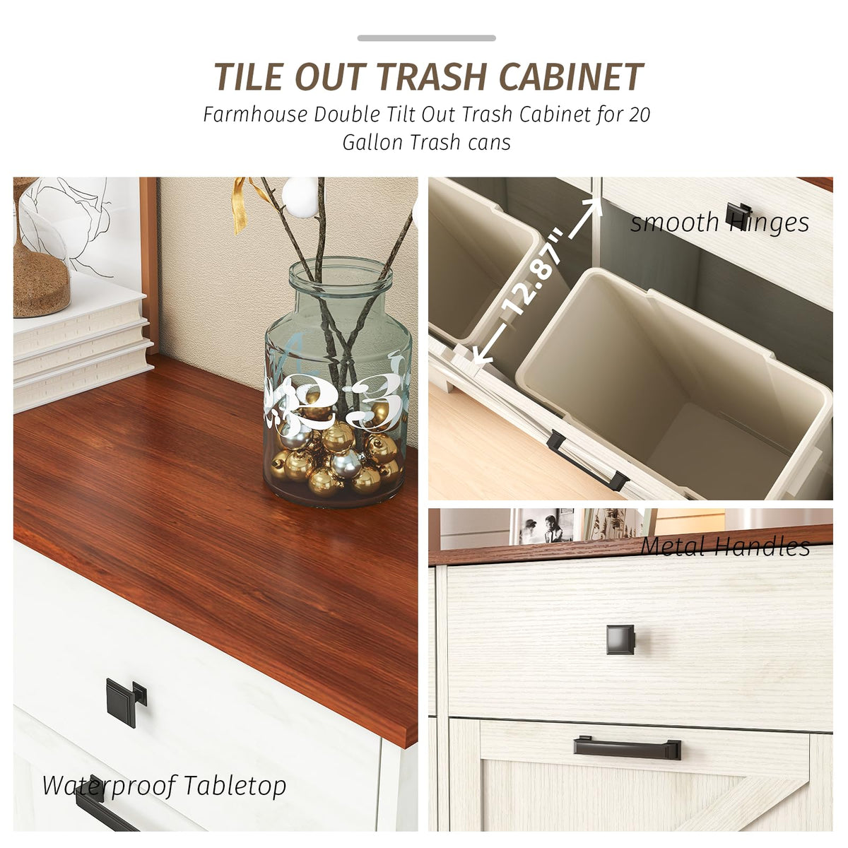 20 Gallon Tilt Out Trash Cabinet T1036
