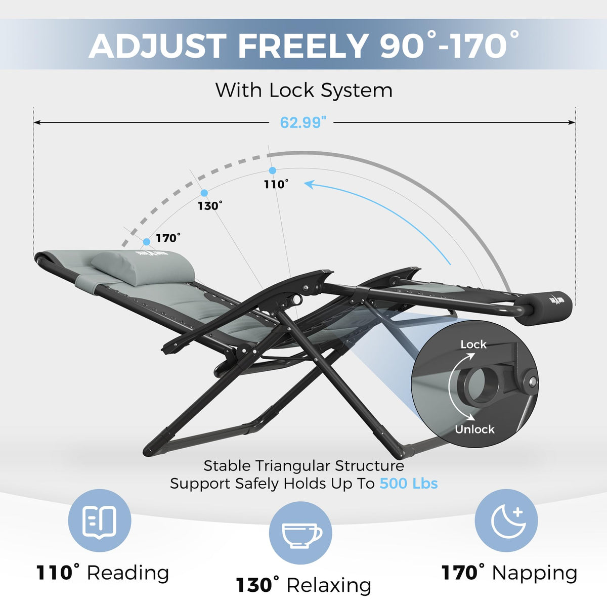 Oversized Zero Gravity Chair J744170