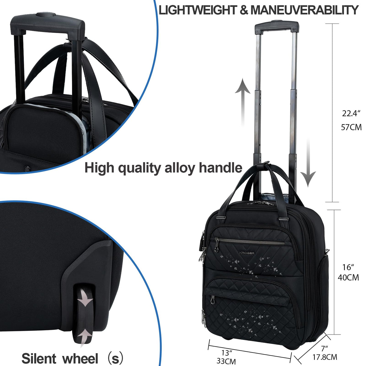 16-inch Underseater Lightweight Suitcase T41398