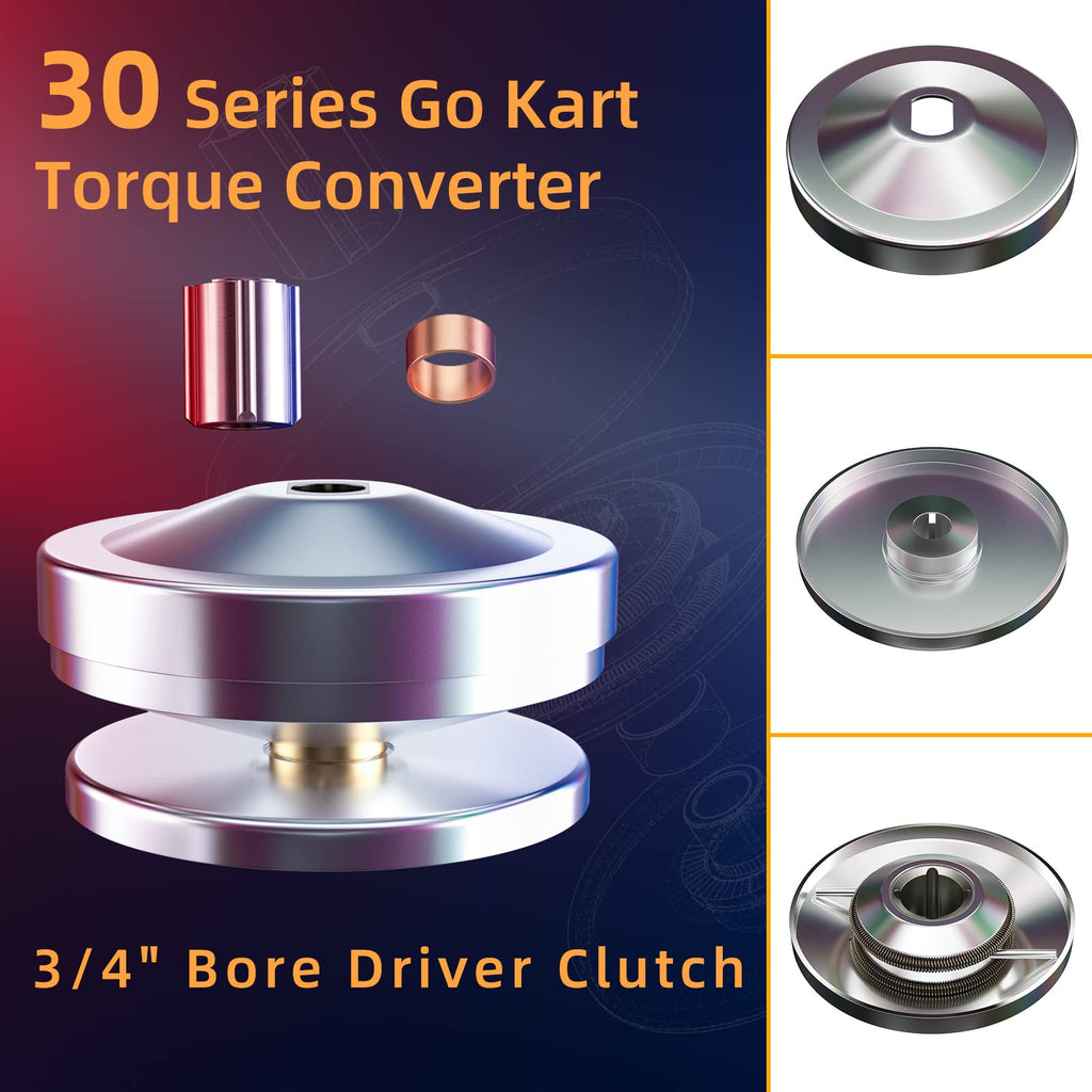 3/4 Bore 6.5 HP Torque Converter Kit B35818
