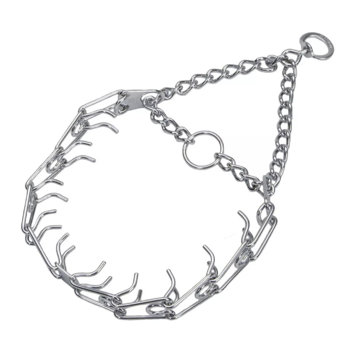 Steel Chrome Plated 3.0 mm Dog Prong Collar C824474