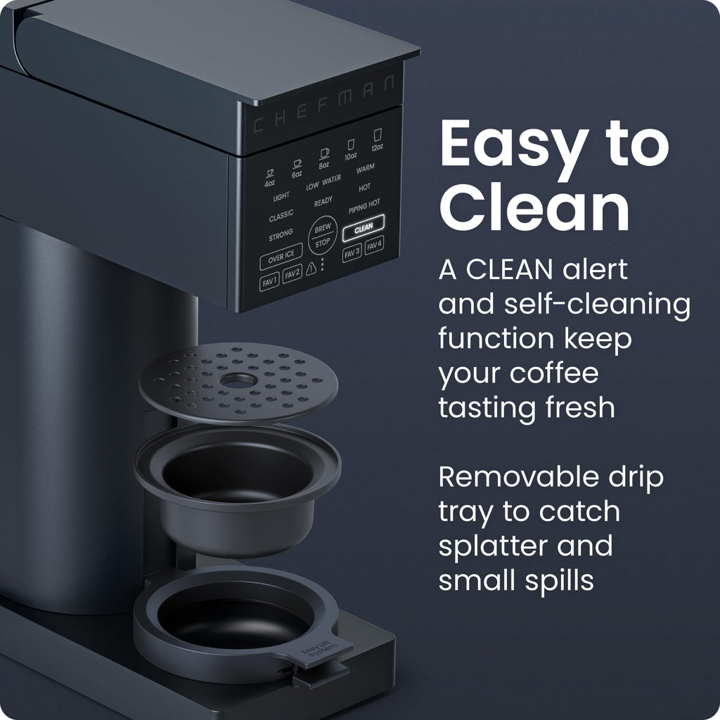 Single Serve Coffee Maker with Brew Strength Settings, 45 oz Removable Water Reservoir K85838