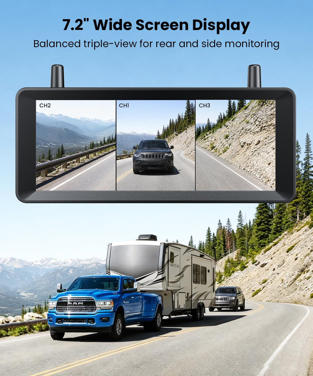 Wireless RV Backup Camera System with Rear & Side Cameras M269185