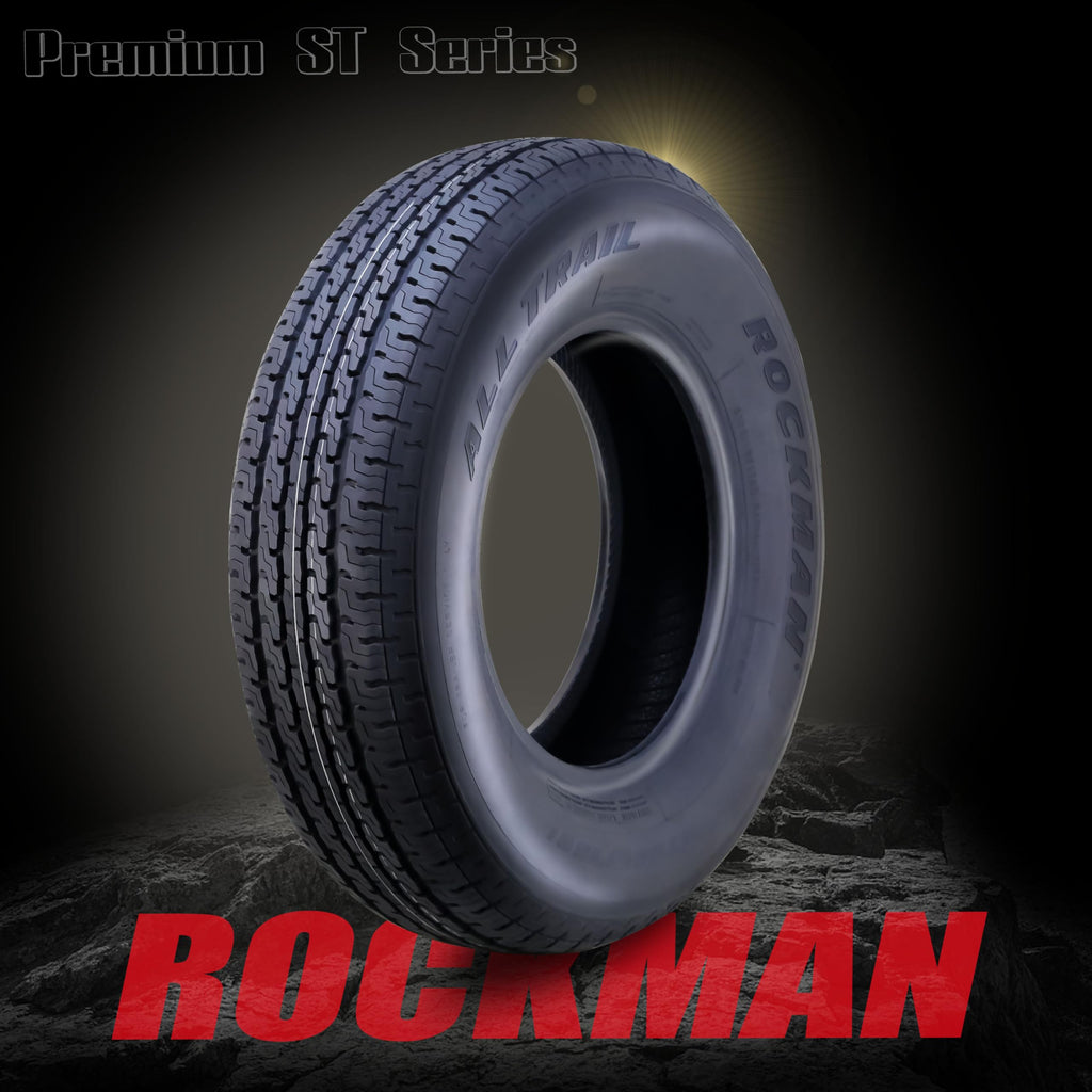 Trailer Tire Wheel ST205/75R15 8-Ply Silver Rim O4850