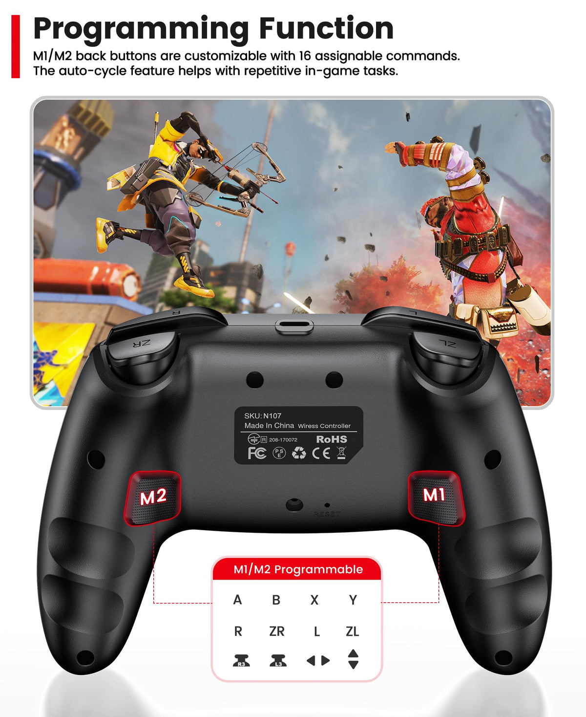 Wireless Switch Controller 2-Pack with Programmable Back Buttons B924093