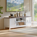54" TV Stand with Storage Cabinet and Open Shelves P2555